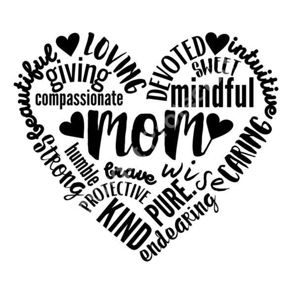 Mom Quote Heart Logo Thumbnail