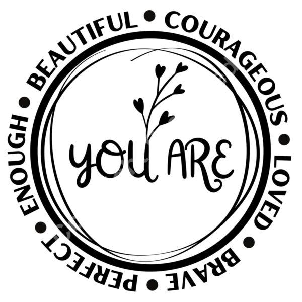 You Are Inspirational Quote Logo Thumbnail