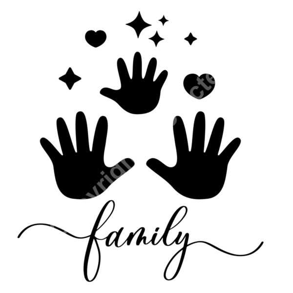 Family with hands Logo Thumbnail